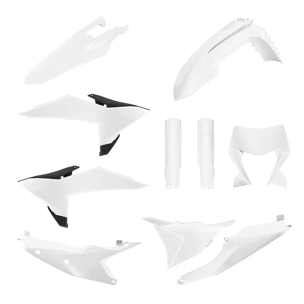 Polisport White Plastics Kit - KTM EXC/EXC-F (26) XCW/XCW-F (26)