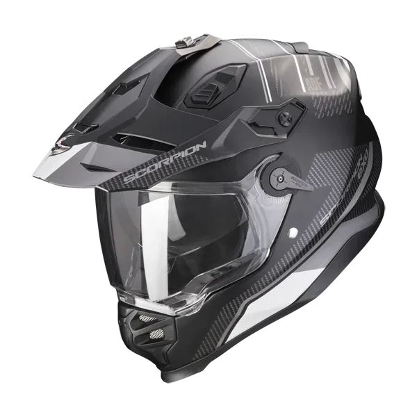 Scorpion ADF-9000 Air Desert Adventure Helmet - Black/Silver