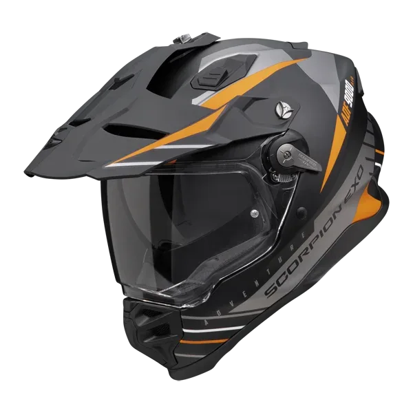Scorpion ADF-9000 Air Feat Adventure Helmet - Black/Silver/Orange
