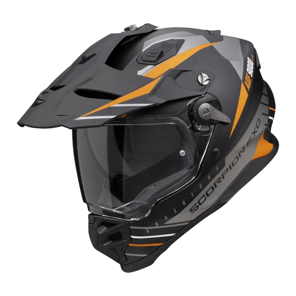 Scorpion ADF-9000 Air Feat Adventure Helmet - Black/Silver/Orange