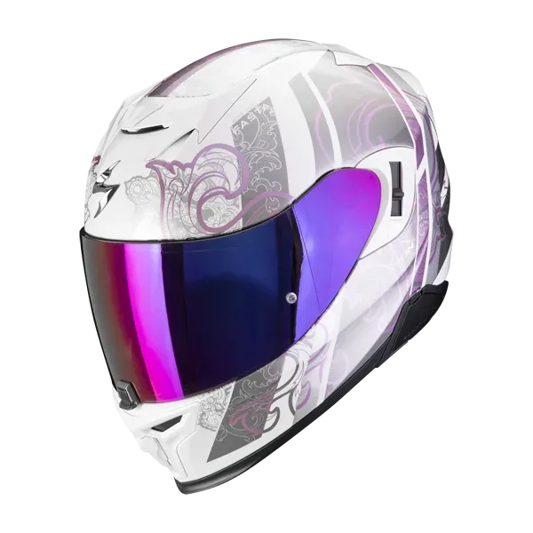 Scorpion EXO-520 EVO Air Fasta Helmet - White/Purple