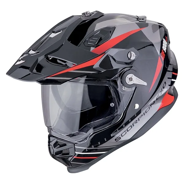 Scorpion ADF-9000 Air Feat Adventure Helmet - Black/Silver/Red