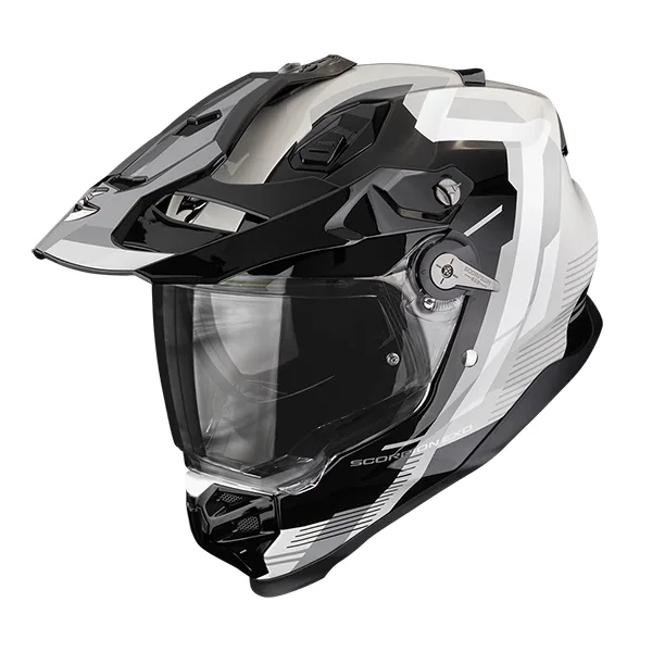 Scorpion ADF-9000 Air Patrol Adventure Helmet - Black/Silver