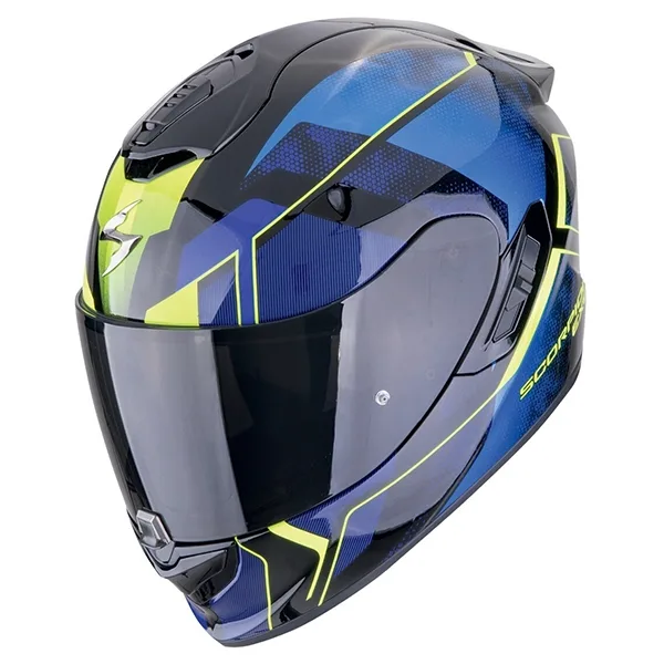Scorpion EXO-1400 Evo II Air Intensio Helmet - Matt Black/Blue
