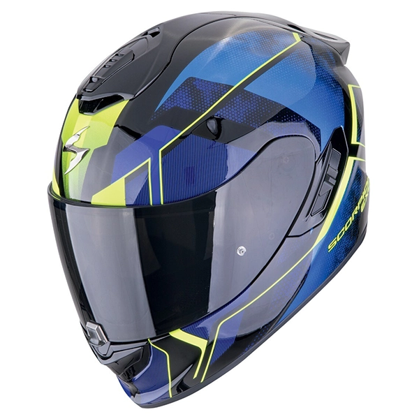 Scorpion EXO-1400 Evo II Air Intensio Helmet - Matt Black/Blue