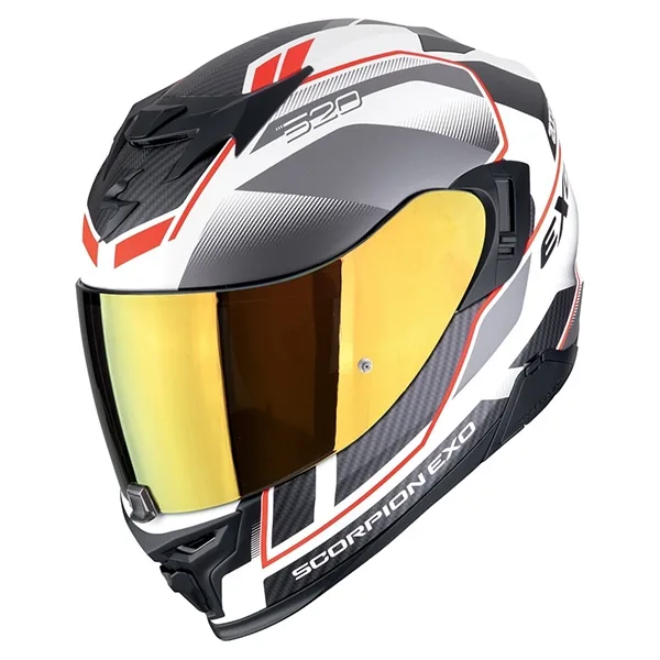 Scorpion EXO-520 Evo Air Lena Helmet - Pearl White/Blue