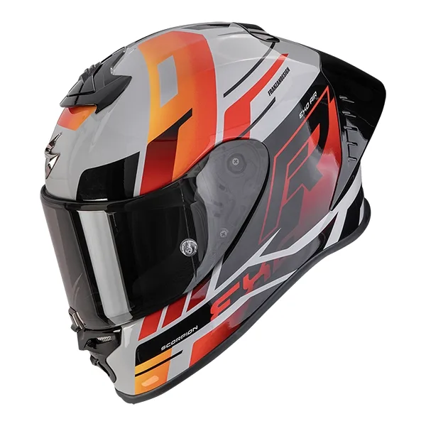 Scorpion EXO-R1 Evo II Air Adrenaline Helmet - Grey/Red/Orange
