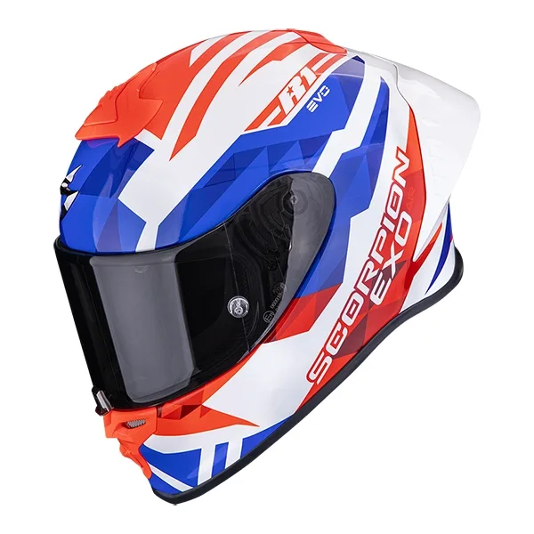 Scorpion EXO-R1 Evo II Air Valere Helmet - White/Red/Blue