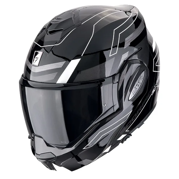 Scorpion Exo Tech Evo Conqueror Helmet - Black/White