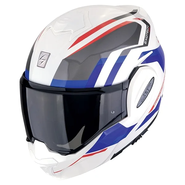 Scorpion Exo Tech Evo Furio Helmet - White/Red/Blue