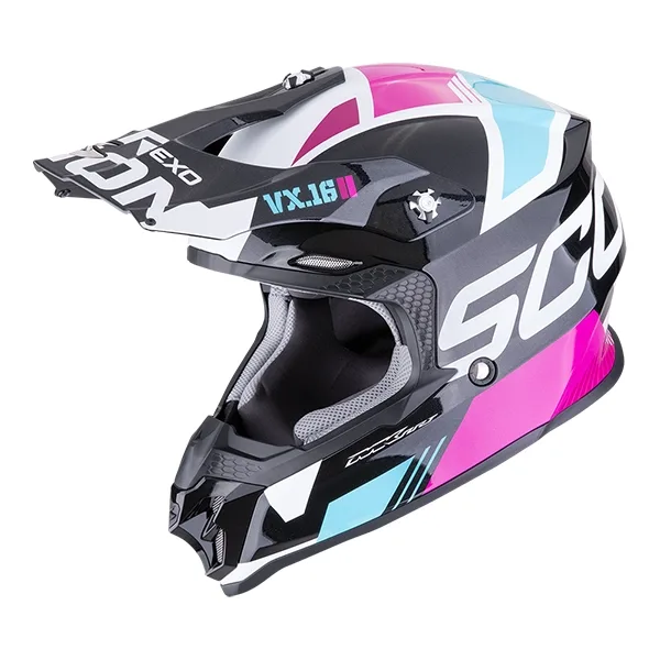 Scorpion VX-16 EVO Air Analog - Metal Black/Blue/Pink