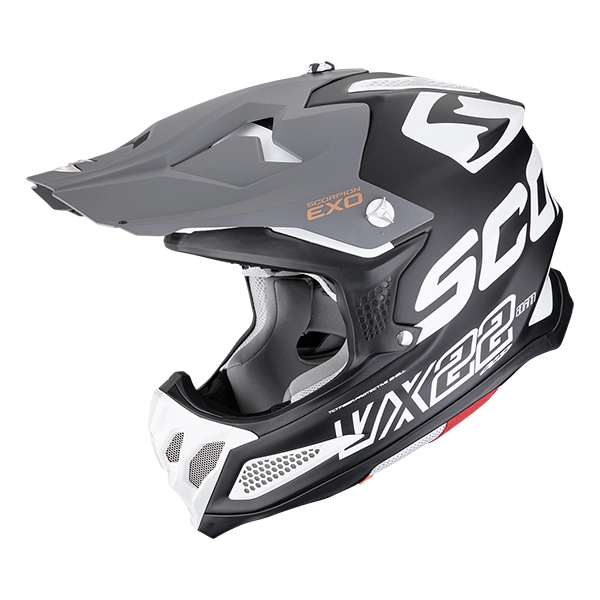 Scorpion VX-22 Air Updown Helmet - Matt Black/White/Grey