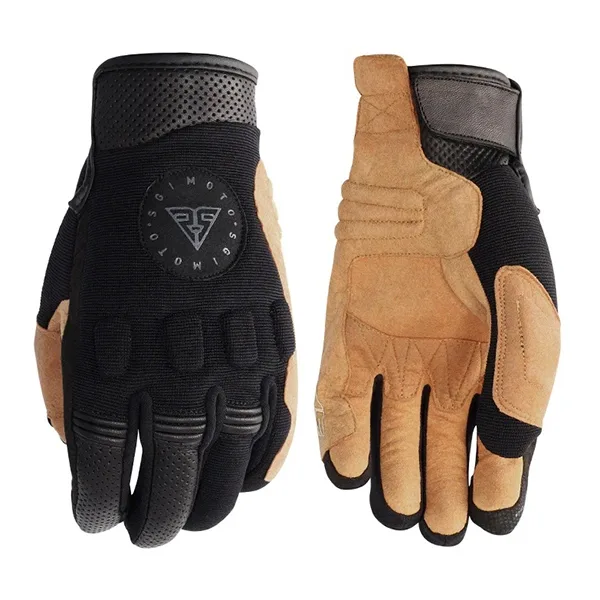 SGI Raider Motorcycle Gloves - Black/Tan