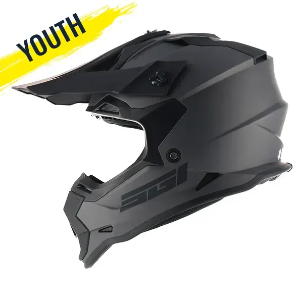 SGI Rapid Youth MX Helmet - Gun Metal