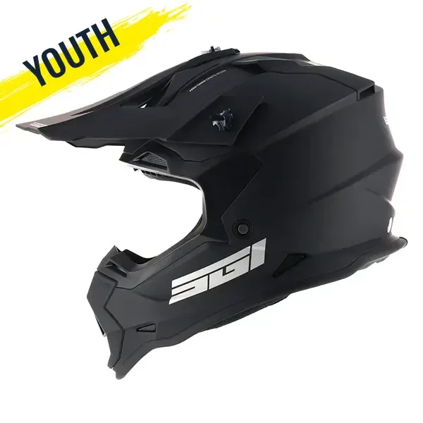 SGI Rapid Youth MX Helmet - Matt Black
