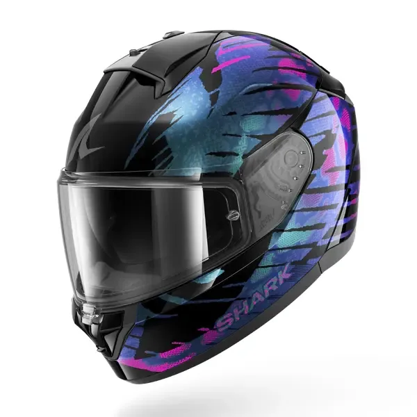 Shark RIDILL 2 Reptaia Helmet - Black/Violet/Glitter HE1112EKVX