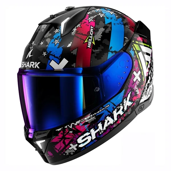 Shark Skwal i3 KUB Hellcat Helmet - Black White Blue