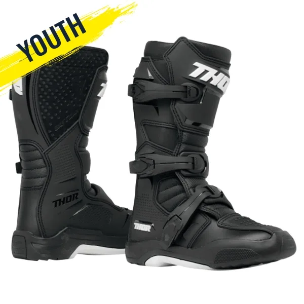 Thor Blitz XR Youth Boot - Black White