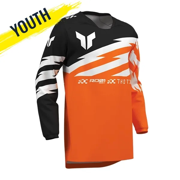 Thor Launchmode Youth Jersey - Shockie Flo Orange/Black