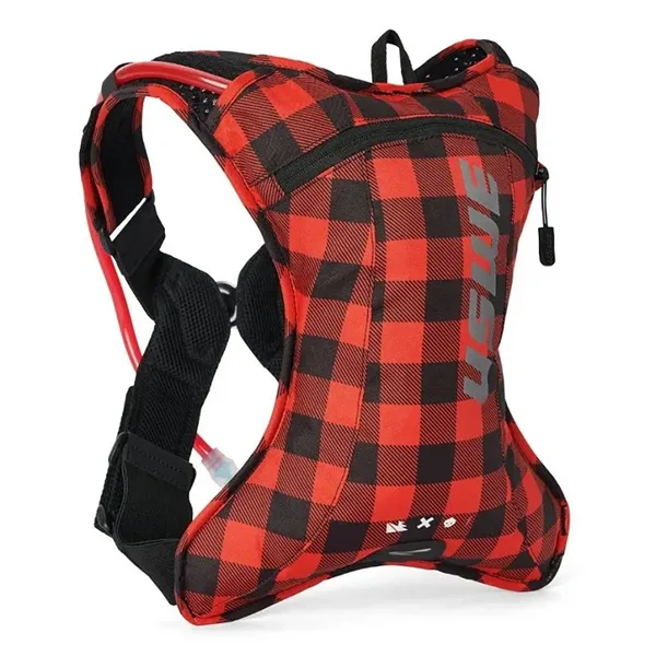 USWE Outlander XC 2L Flannel Hydration Pack - Red/Black