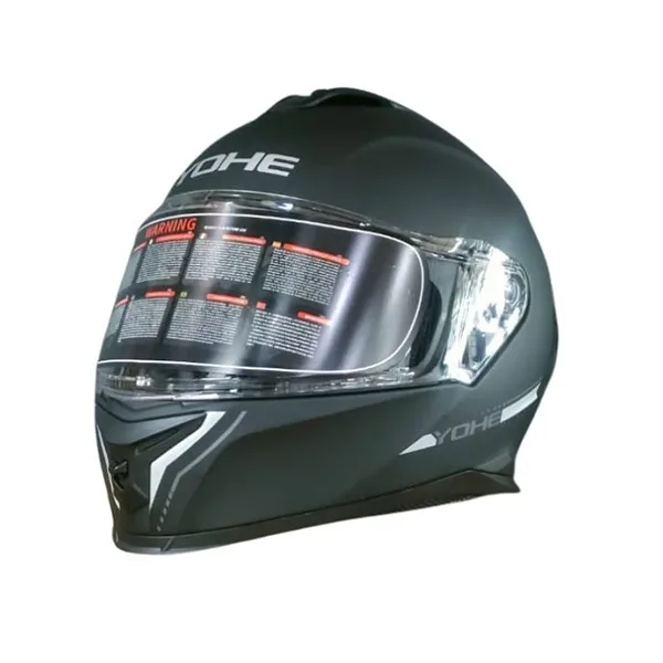 Yohe 986A Full Face Helmet - Matt Black